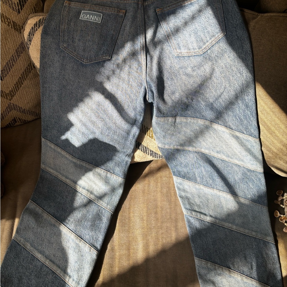 Ganni Women’s Straight Blue Jeans